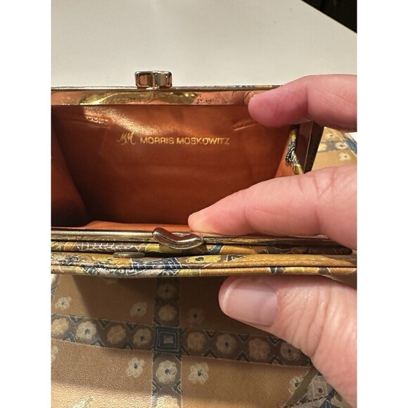 Vintage Morris Moskowitz Leather Clutch And Wallet Set Old Money 1960s 1970s - Picture 11 of 11